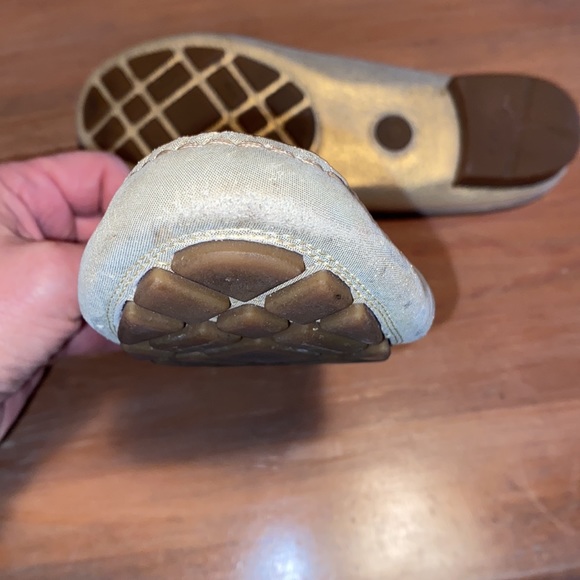 Salvatore Ferragamo Gold Leather Gancini Open Back Slip On Loafers Size … - Picture 5 of 13